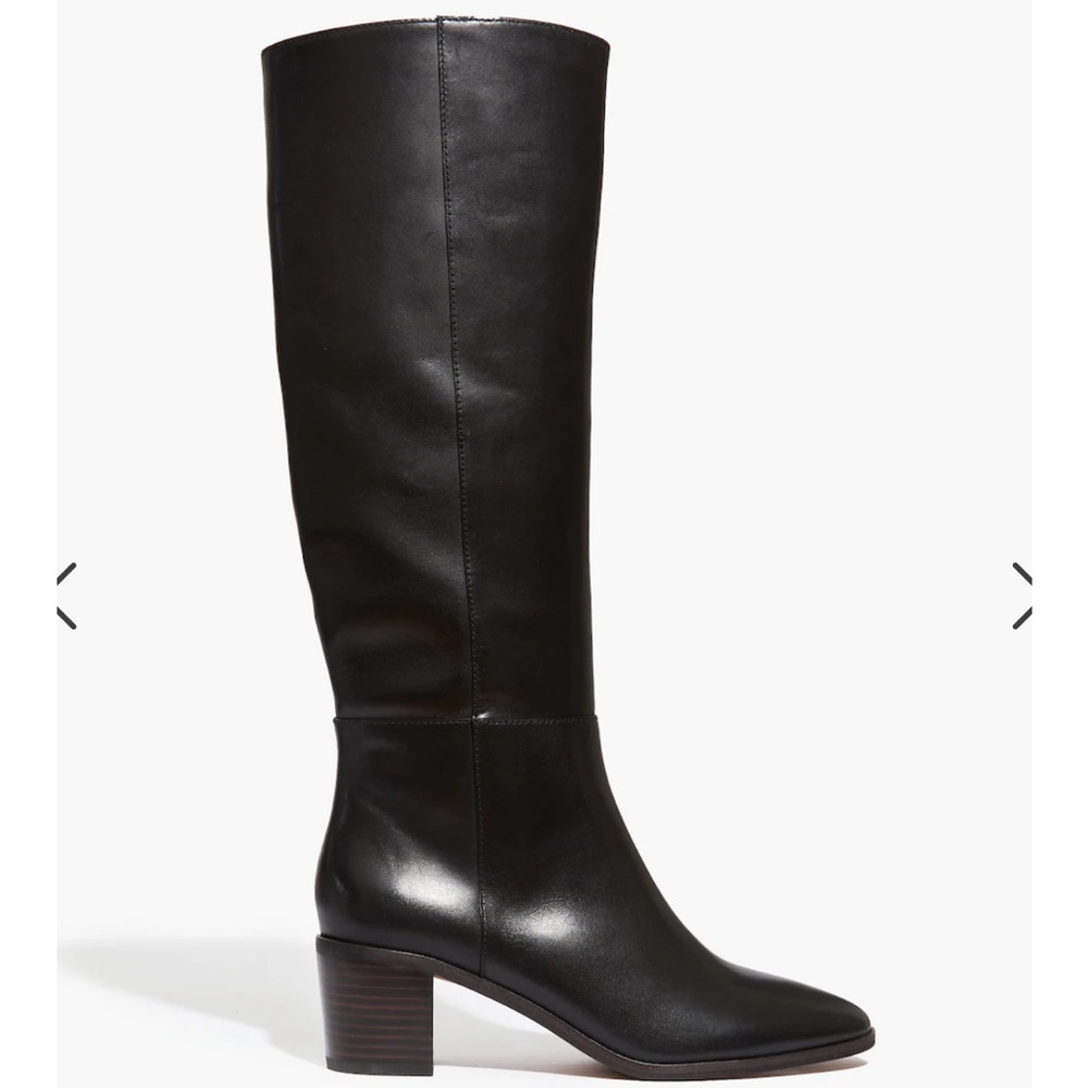 Madewell the Carlotta tall boot, black leather